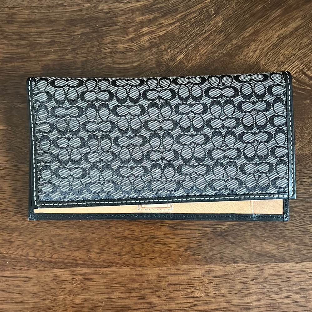 Coach Checkbook Cover